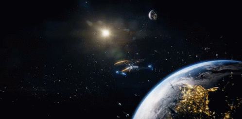 Flying Spaceship Star Trek Discovery GIF - Flying Spaceship Star Trek Discovery Traveling To The Outer Space GIFs