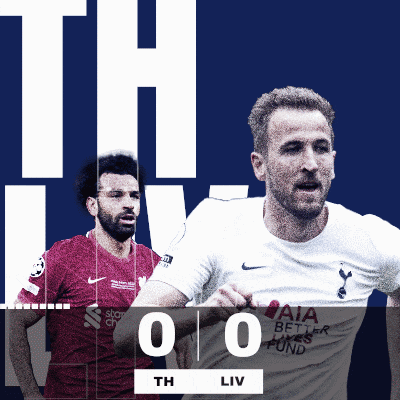 two soccer players on a scoreboard with the letters th and liv on the bottom