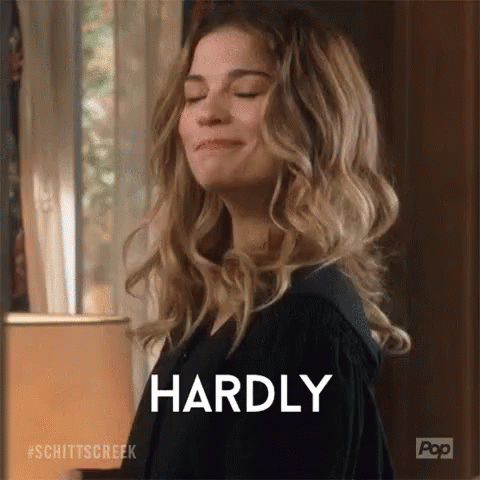 Barely GIF - Annie Murphy Hardly Schitts Creek GIFs