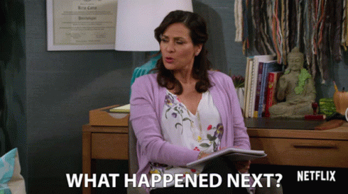 What Happened Next Constance Marie GIF - What Happened Next Constance Marie Dr Corts GIFs