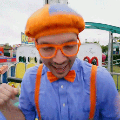 Laughing Blippi Educational Videos For Kids GIF - Laughing Blippi Educational Videos For Kids Thats Funny GIFs