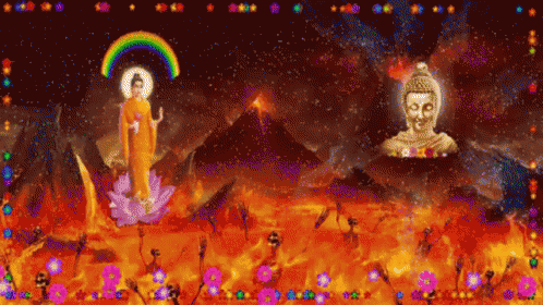 Good Morning Buddha GIF - Good Morning Buddha Rainbow GIFs