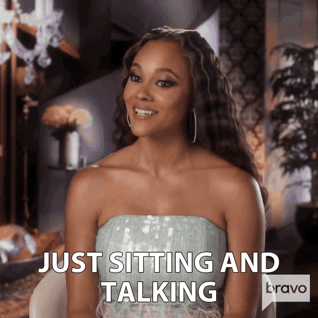 Just Sitting And Talking Real Housewives Of Potomac GIF - Just Sitting And Talking Real Housewives Of Potomac Having Conversation GIFs