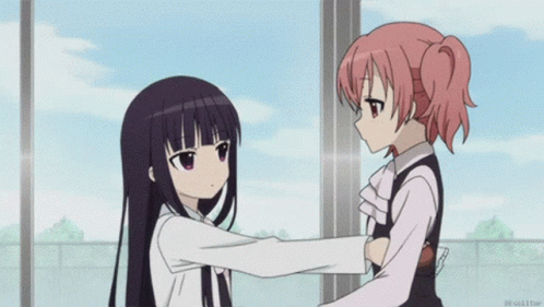 Anime Two Girls GIF - Anime Two Girls Hug GIFs