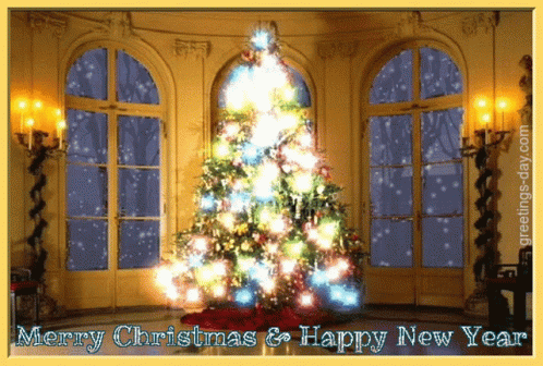 Merry Christmas Merry Christmas And Happy New Year GIF - Merry Christmas Merry Christmas And Happy New Year Christmas Decorations GIFs