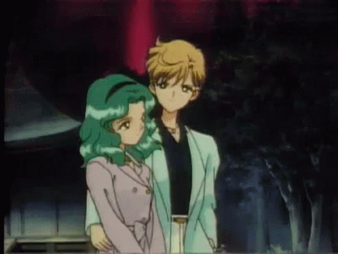 Sailor Uranus GIF - Sailor Uranus You Are With Me Hug GIFs