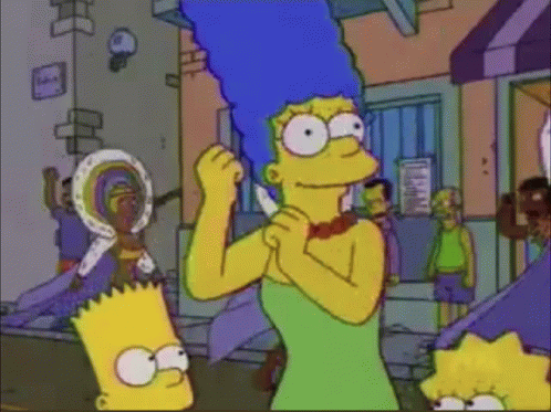 Marge Preocupada GIF - Marge Preocupada Bailar GIFs