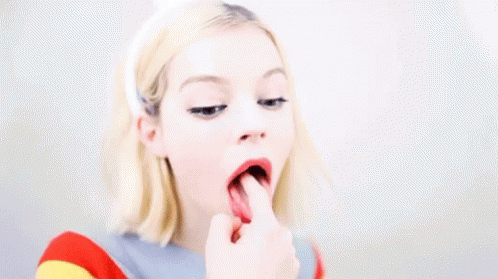 Finger Mouth GIF - Finger Mouth Lewd GIFs