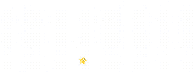 a bunch of yellow stars are floating in the air