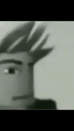 a black and white image of a cartoon character with a mohawk .