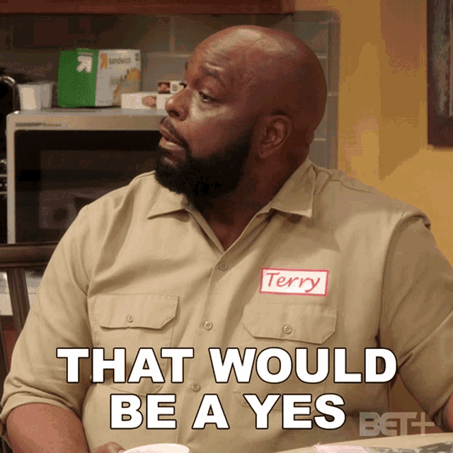 That Would Be A Yes Terry Carson GIF - That Would Be A Yes Terry Carson Thats A Yes GIFs