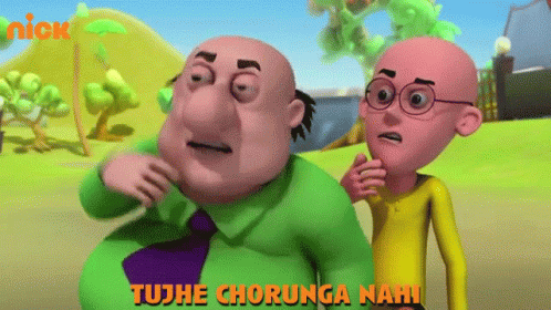 Tujhe Chorunga Nahi Dr Jhatka GIF - Tujhe Chorunga Nahi Dr Jhatka Patlu GIFs