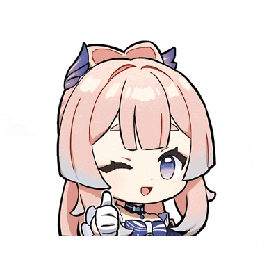 a cartoon girl with pink hair is giving a thumbs up .