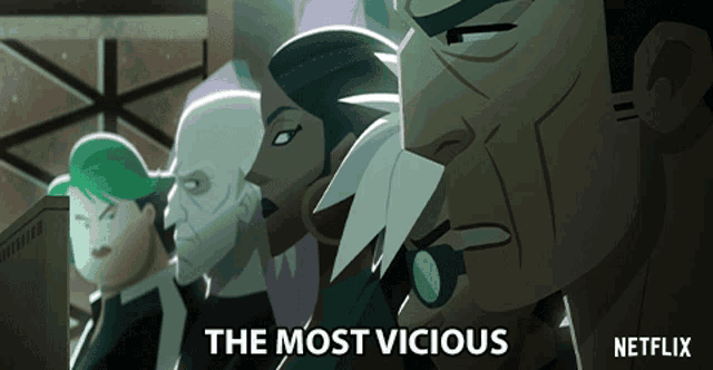 a poster for the most vicious netflix animated show