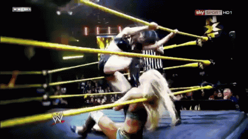 a wrestling match is being shown on sky sport hd1