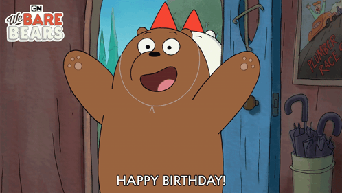 Happy Birthday Grizzly Bear GIF - Happy Birthday Grizzly Bear Hbd GIFs