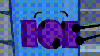 a cartoon character with the word ice on its face
