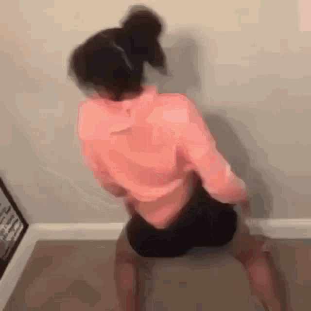 Another Night Bored So I Told Her To Twerk Some Twerk GIF - Another Night Bored So I Told Her To Twerk Some Twerk Booty Shake GIFs