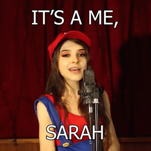 Its It Is A Me Mario Sarah Brockwell Theme Song Discord Twitch Gif Tiktok GIF - Its It Is A Me Mario Sarah Brockwell Theme Song Discord Twitch Gif Tiktok GIFs
