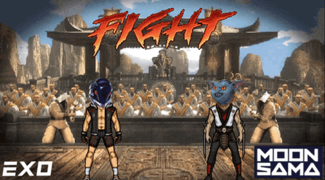 a video game called fight with exo and moon sama