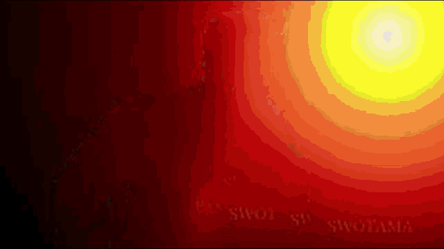 a red background with a yellow circle in the middle and the word swol on it