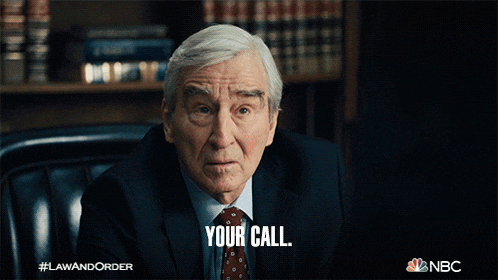 an old man in a suit and tie says your call