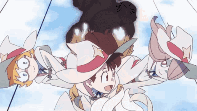 Little Witch Academia Broom GIF - Little Witch Academia Broom Flying GIFs