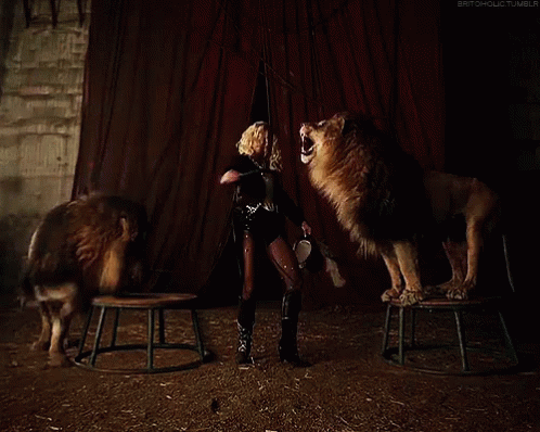 Britney Spear'S Circus GIF - Circus Circus Act Lions GIFs