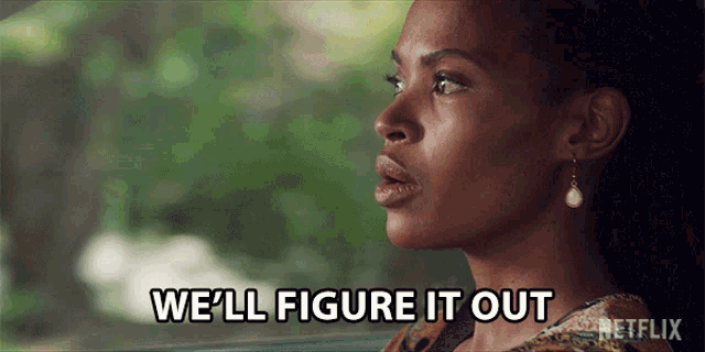 a woman says we 'll figure it out while sitting in a car