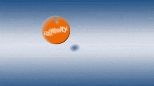 an orange circle with the word nfinity on it
