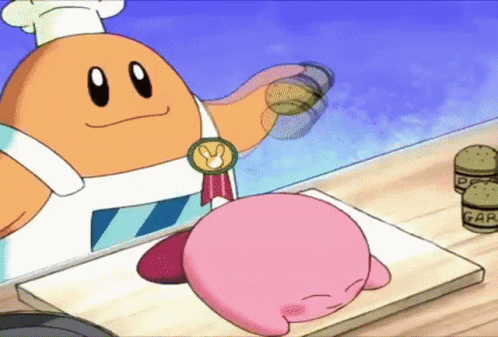 Kirby Kirby Cooked GIF - Kirby Kirby Cooked Kirby Massage GIFs