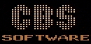 a sign that says ' cds software ' on a black background