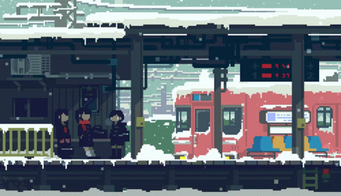 Pixel Snow GIF - Pixel Snow Train GIFs