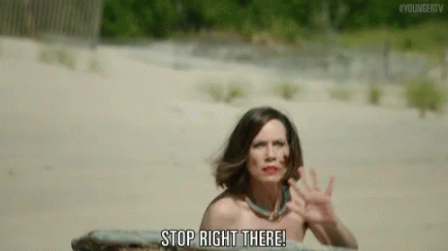 Stop Right There! GIF - Miriam Shor Stop R Ight There Younger Tv GIFs