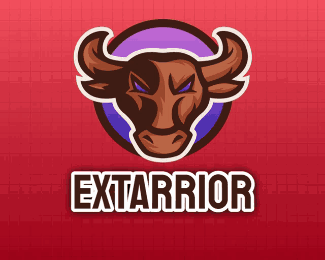 a logo for a company called exwarrior with a bull on it