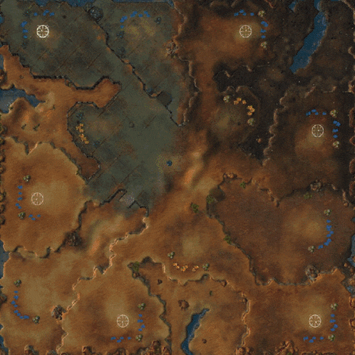 a map of a city with a clock on it