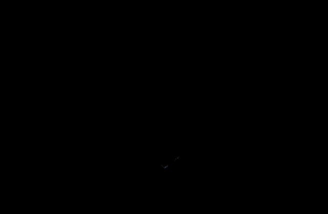 a neon heart made of glow in the dark hearts on a black background