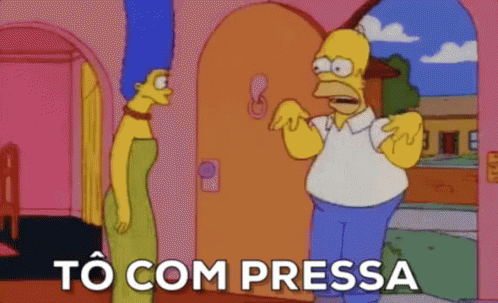 Tô Com Pressa / Simpsons / Margie / Homer GIF - Simpsons Hurry Rush GIFs