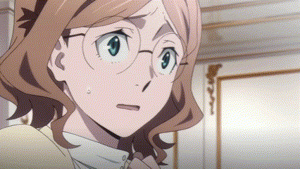 a close up of a girl wearing glasses and a headband .