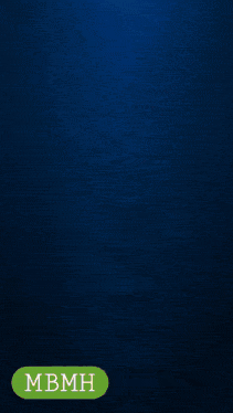 a blue background with a green mbmh button in the corner