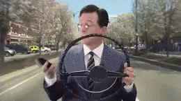 Steven Colbert Directions GIF - Directions Gps That Way GIFs