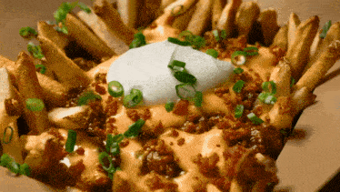 New York Fries The Works GIF - New York Fries The Works Loaded Fries GIFs