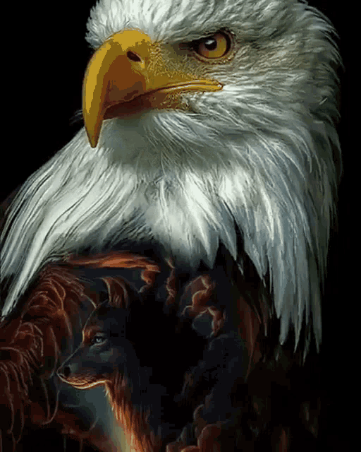 Aguila Lobo GIF - Aguila Lobo Art GIFs