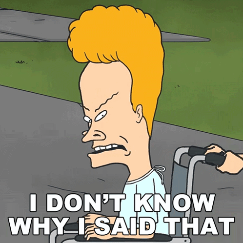 I Don'T Know Why I Said That Beavis GIF - I Don'T Know Why I Said That Beavis Mike Judge'S Beavis And Butt-head GIFs
