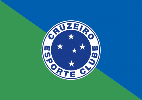 a logo for cruzeiro esporte clube is on a green and blue background