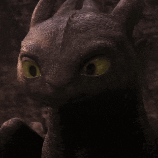 toothless from how to train your dragon is looking at the camera