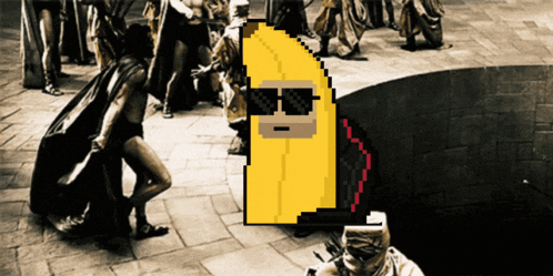 a pixel art of a man wearing sunglasses and a cape