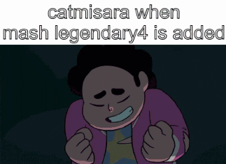 catmisara when mash legendary4 is added written on a cartoon character