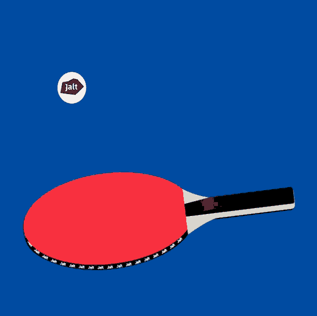 a logo for a company called " jalt " is shown on a blue background