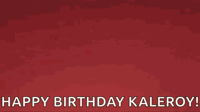 a muppet from the muppet show is holding two candles and saying happy birthday kaleroy !